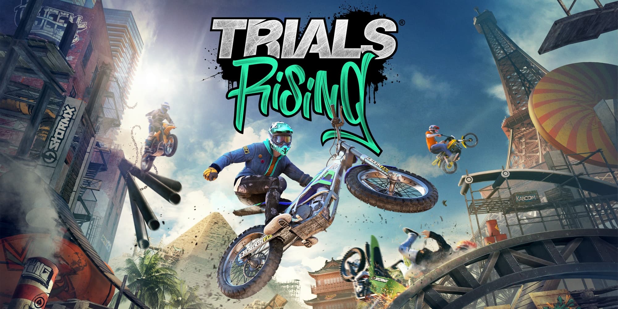 Hintergrundbild für Trials Rising (Xbox One - playable on Xbox Series X|S, United States)