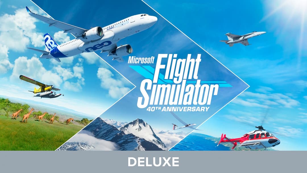 Microsoft Flight Simulator Deluxe 40th Anniversary Edition coverafbeelding