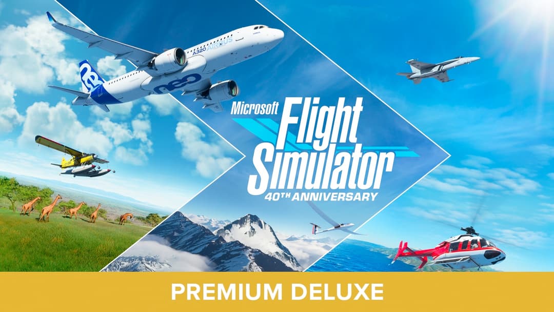 Microsoft Flight Simulator Premium Deluxe 40th Anniversary Edition coverafbeelding
