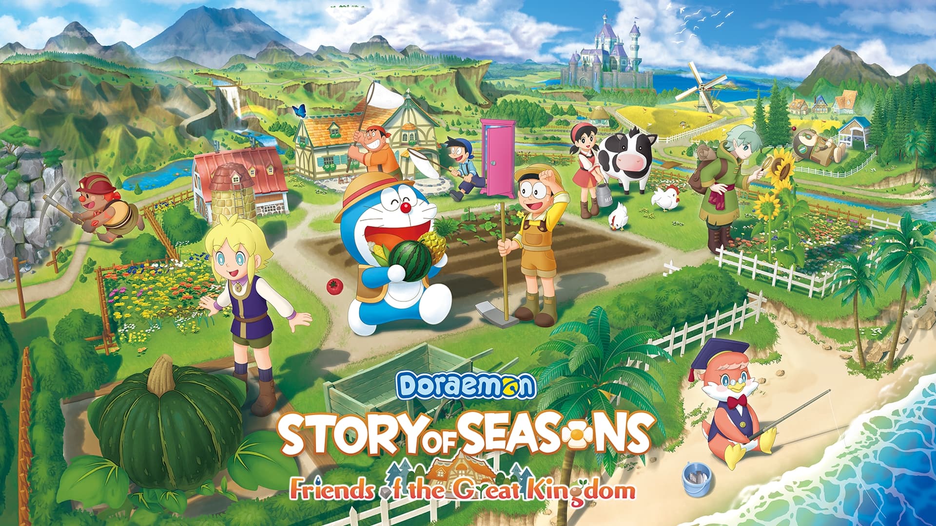 Imagem de fundo de Doraemon Story of Seasons: Friends of the Great Kingdom (United States)