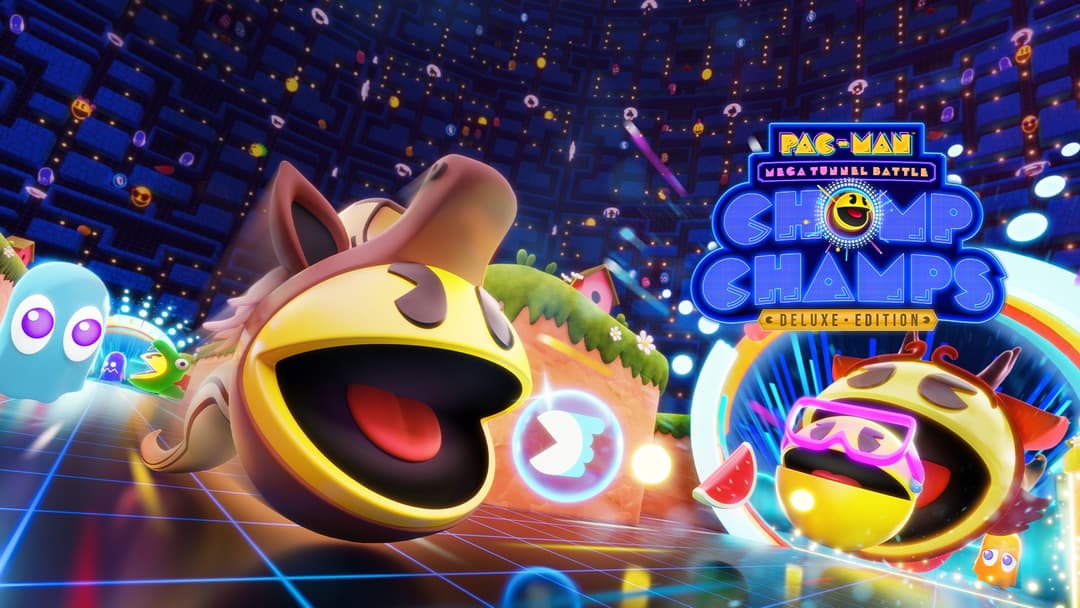 Pac-Man Mega Tunnel Battle: Chomp Champs - Deluxe Edition coverbillede