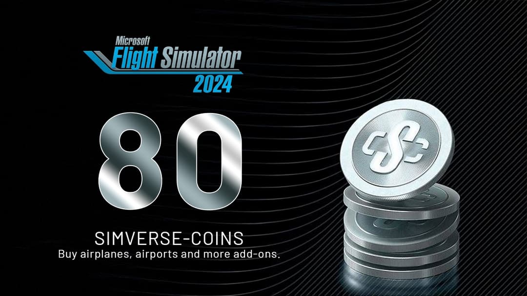 Imagem da capa Microsoft Flight Simulator 2024 - 80 Simverse Coins