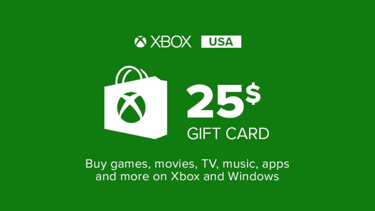 Xbox Gift Card 25$