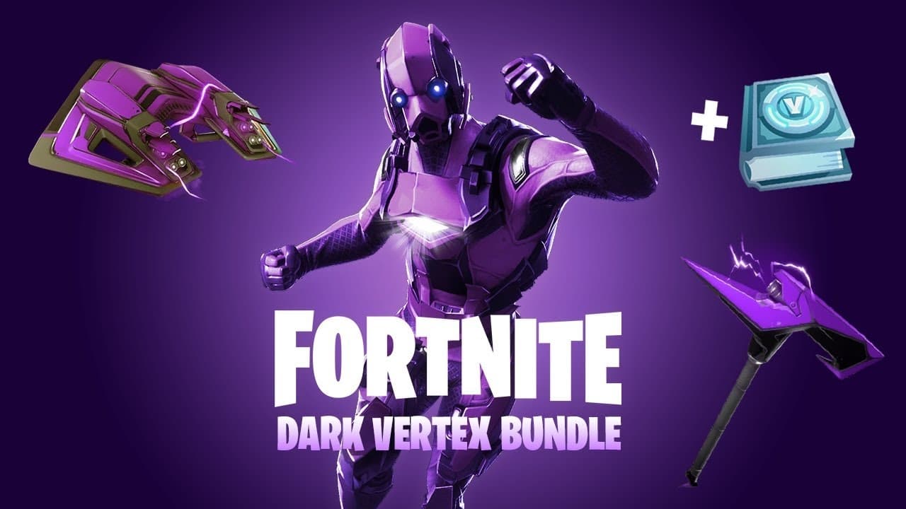 Fortnite Dark Vertex Outfit + 500 V Bucks