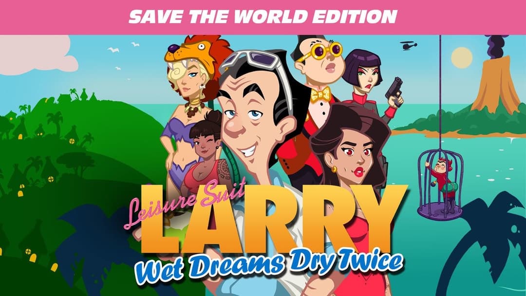 Imagem da capa Leisure Suit Larry - Wet Dreams Dry Twice Save the World Edition
