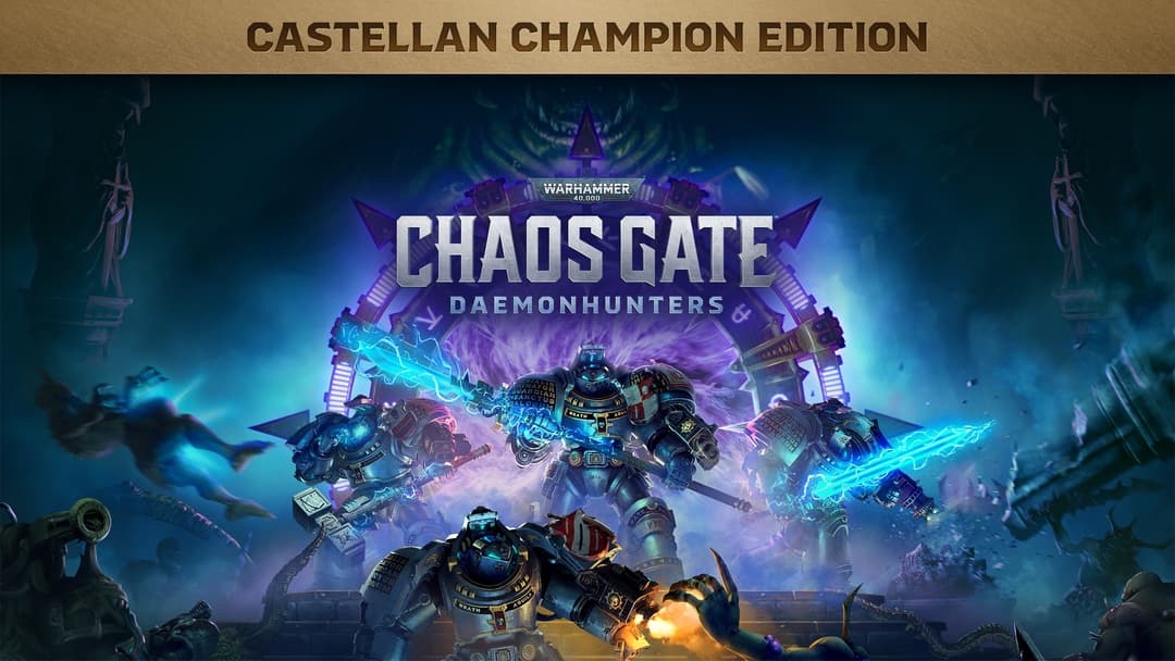 Portada de Warhammer 40,000: Chaos Gate - Daemonhunters Castellan Champion Edition