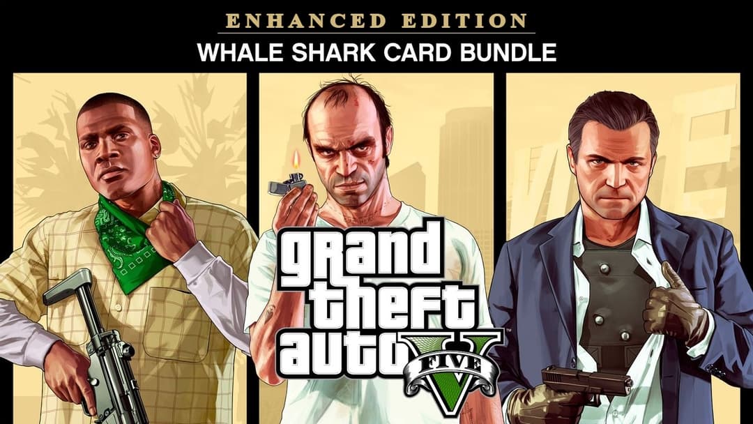 Grand Theft Auto V: Enhanced & Whale Shark Card copertina